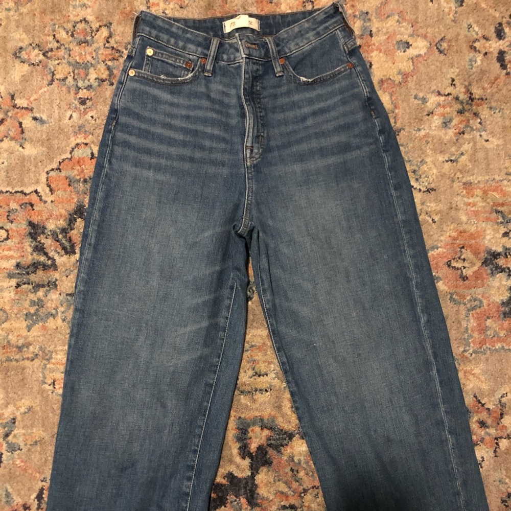 Madewell jeans curvy slim wide leg jean